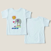 Baby peuter T-shirt (Ontwerp Voorkant & Achterkant)