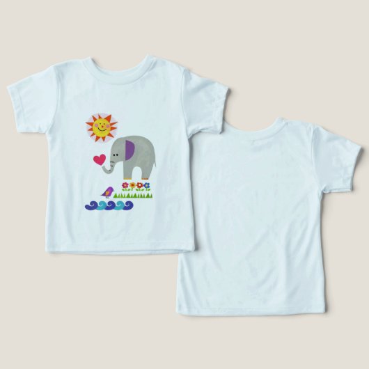 Baby peuter T-shirt (Ontwerp Voorkant & Achterkant)