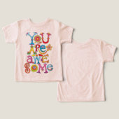 Baby peuter T-shirt (Ontwerp Voorkant & Achterkant)