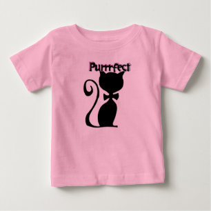 Baby-peuter-T-shirt met Kat