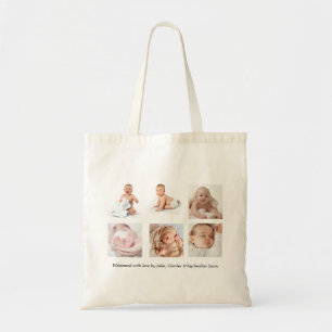 Baby Photo Collage Canvas tas