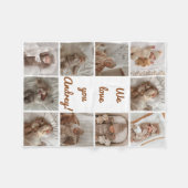 Baby Photo Collage Fleece Deken (Voorkant (Horizontaal))