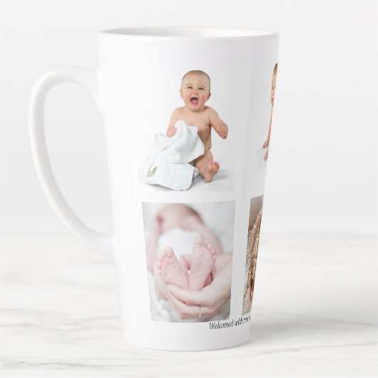 Baby Photo Collage Latte-Mok Latte Mok (Links)