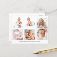 Baby Photo Collage Welkom Kaart