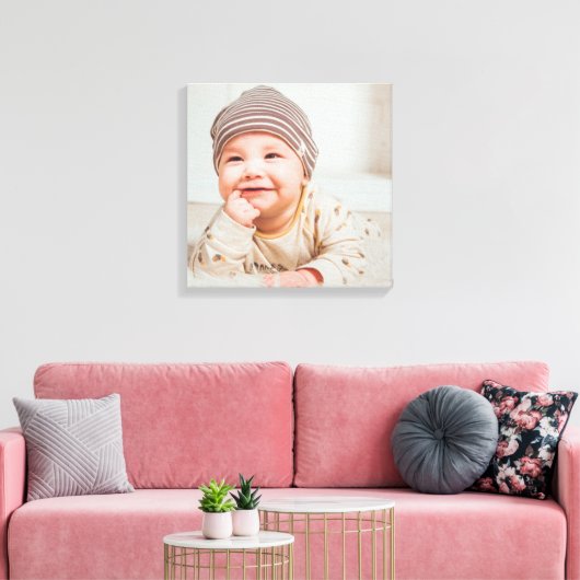 BABY PHOTO CUSTOM  CANVAS AFDRUK (Insitu (Woonkamer))