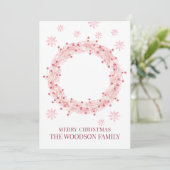 Baby Photo Merry Kerstmis Wenskaart (Staand voorkant)