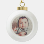 Baby Photo Round Ball Ornament (Voorkant)