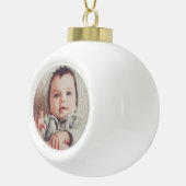 Baby Photo Round Ball Ornament (Rechts)