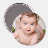 Baby Photo Template Kids Children Gift Magnet (Voorkant / Achterkant)