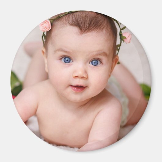 Baby Photo Template Kids Children Gift Magnet (Voorkant)