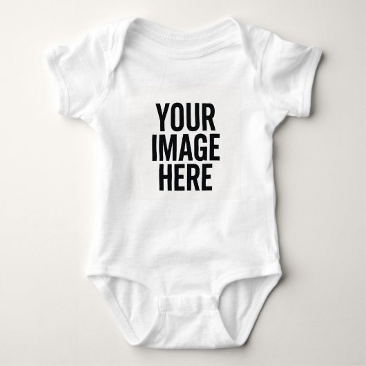Baby Photo Upload Bodysuit Shirt (Voorkant)