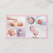 Baby Photographer Custom Newborn Photo Chic Modern Visitekaartje (Voorkant)