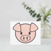 Baby Pig Briefkaart (Staand voorkant)