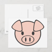 Baby Pig Briefkaart (Voorkant / Achterkant)