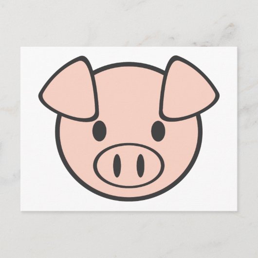 Baby Pig Briefkaart (Voorkant)