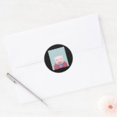 Baby pig portie_Pig Lover Ronde Sticker (Envelop)