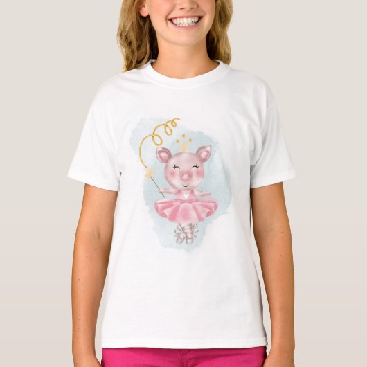 Baby Piggy Ballerina T-shirt (Voorkant)