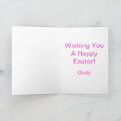 Baby Piglet Paas Kaart (Binnen)