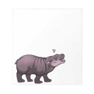 Baby Pigmy Hippo Notitieblok