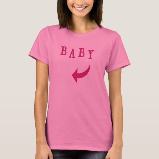 Baby Pijlroze T-shirt (Voorkant)