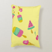 Baby Pillow met geverfde waterverf objecten Accent Kussen (Achterkant (Verticaal))