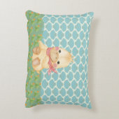 Baby Pillow voor Boy met Duck & Geboortedatum Accent Kussen (Achterkant (Verticaal))