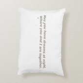 Baby Pillow with cute sheep and lullaby Accent Kussen (Achterkant (Verticaal))