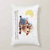 Baby Pillow with cute sheep and lullaby Accent Kussen (Voorkant(Verticaal))