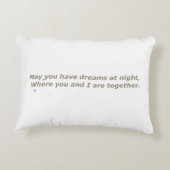 Baby Pillow with cute sheep and lullaby Accent Kussen (Achterkant)