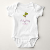 Baby Pinay Palm Tree met aangepaste naam Romper (Voorkant)