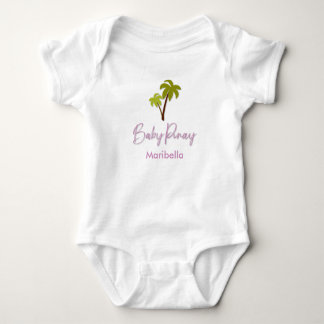 Baby Pinay Palm Tree met aangepaste naam Romper