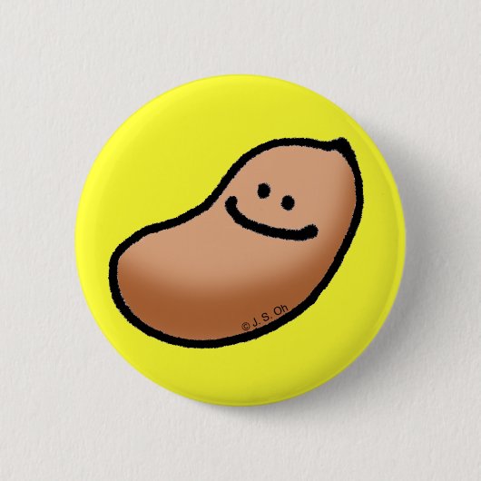 Baby pinda ronde button 5,7 cm (Voorkant)