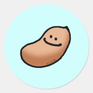 Baby pinda ronde sticker