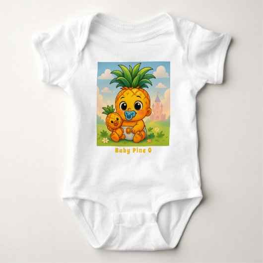 Baby Pine O — The Cutest Pineapple in the Empire! Romper (Voorkant)
