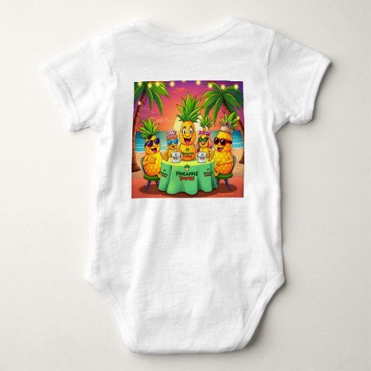 Baby Pine O — The Cutest Pineapple in the Empire! Romper (Achterkant)