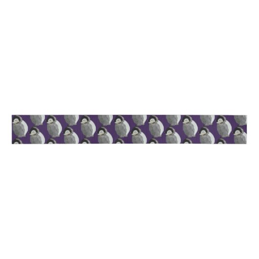 Baby pinguïn Birds Grosgrain Lint (Voorkant)