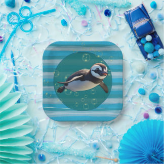 Baby Pinguïn Bord Papier Plaat
