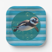 Baby Pinguïn Bord Papier Plaat (Voorkant)