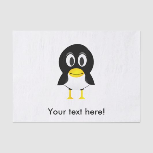 Baby pinguïn cartoon tissuepapier (Voorkant)