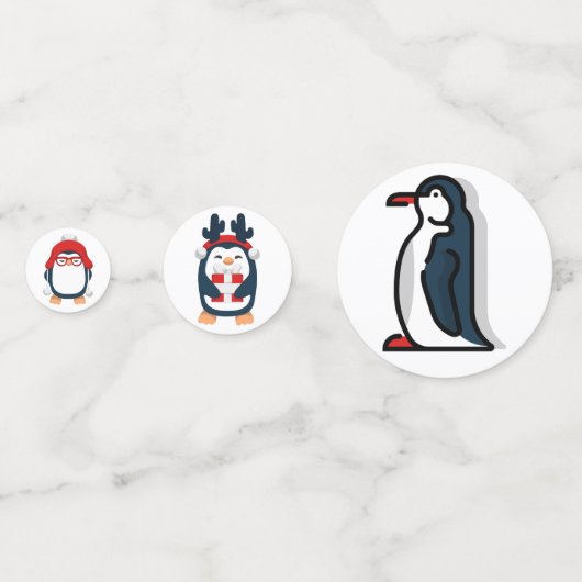 Baby Pinguïn Confetti (Achterkanten)