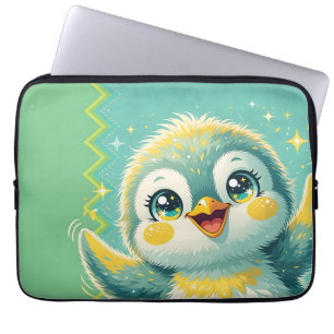 Baby Pinguïn die Zwaait Laptop Sleeve