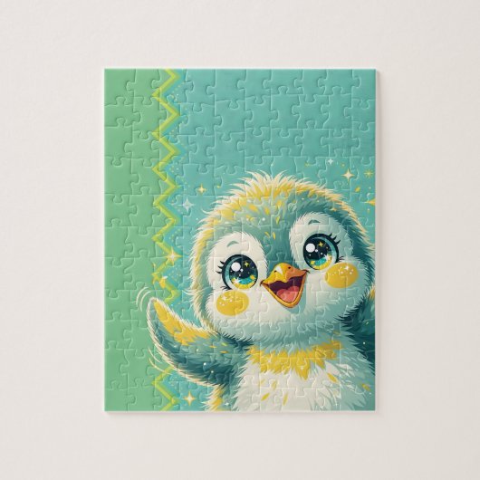 Baby Pinguïn die Zwaait Legpuzzel (Verticaal)