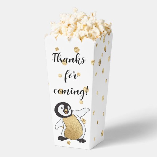 Baby Pinguïn en Moeder Baby shower Bedankdoosjes (Popped)