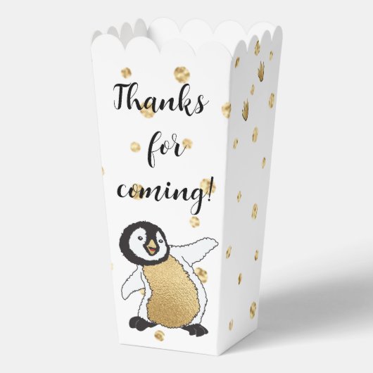 Baby Pinguïn en Moeder Baby shower Bedankdoosjes (Voorkant)