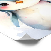 Baby Pinguïn Nursery Poster (Hoek)