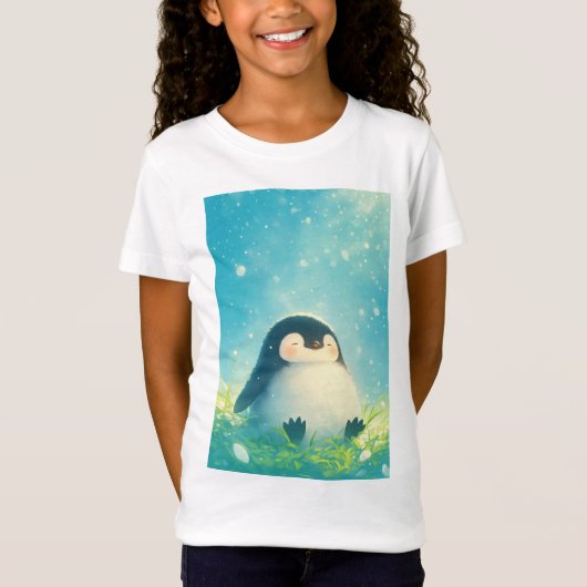 Baby Pinguïn Ontspant T-shirt (Voorkant)