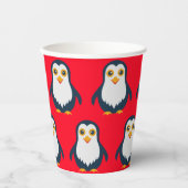 Baby Pinguïn  Papieren Bekers (Voorkant)