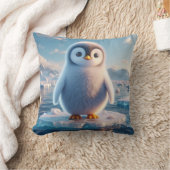 Baby pinguïn schattige vogel kussen (Deken)