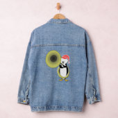 Baby Pinguïn Speelt Tuba Denim Jacket (Hangar)