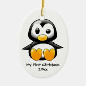 Baby pinguïn-versiering keramisch ornament (Voorkant)